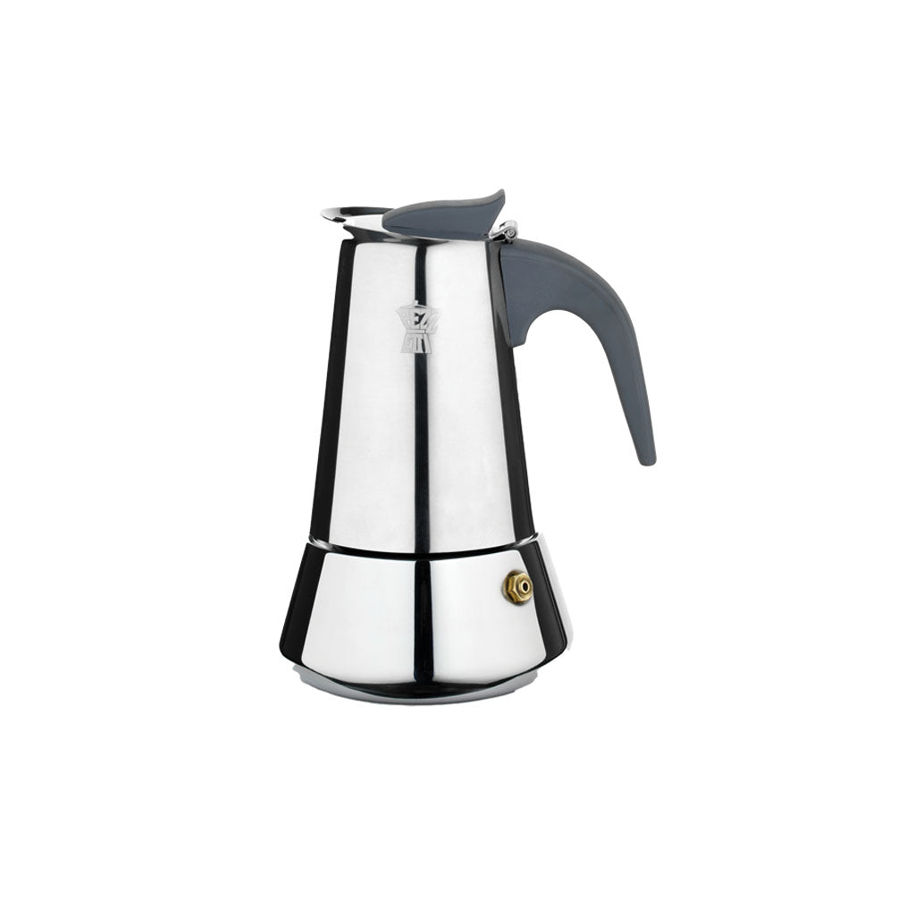 Pezzetti SteelExpress 4 Cup Moka Pot Stainless Steel