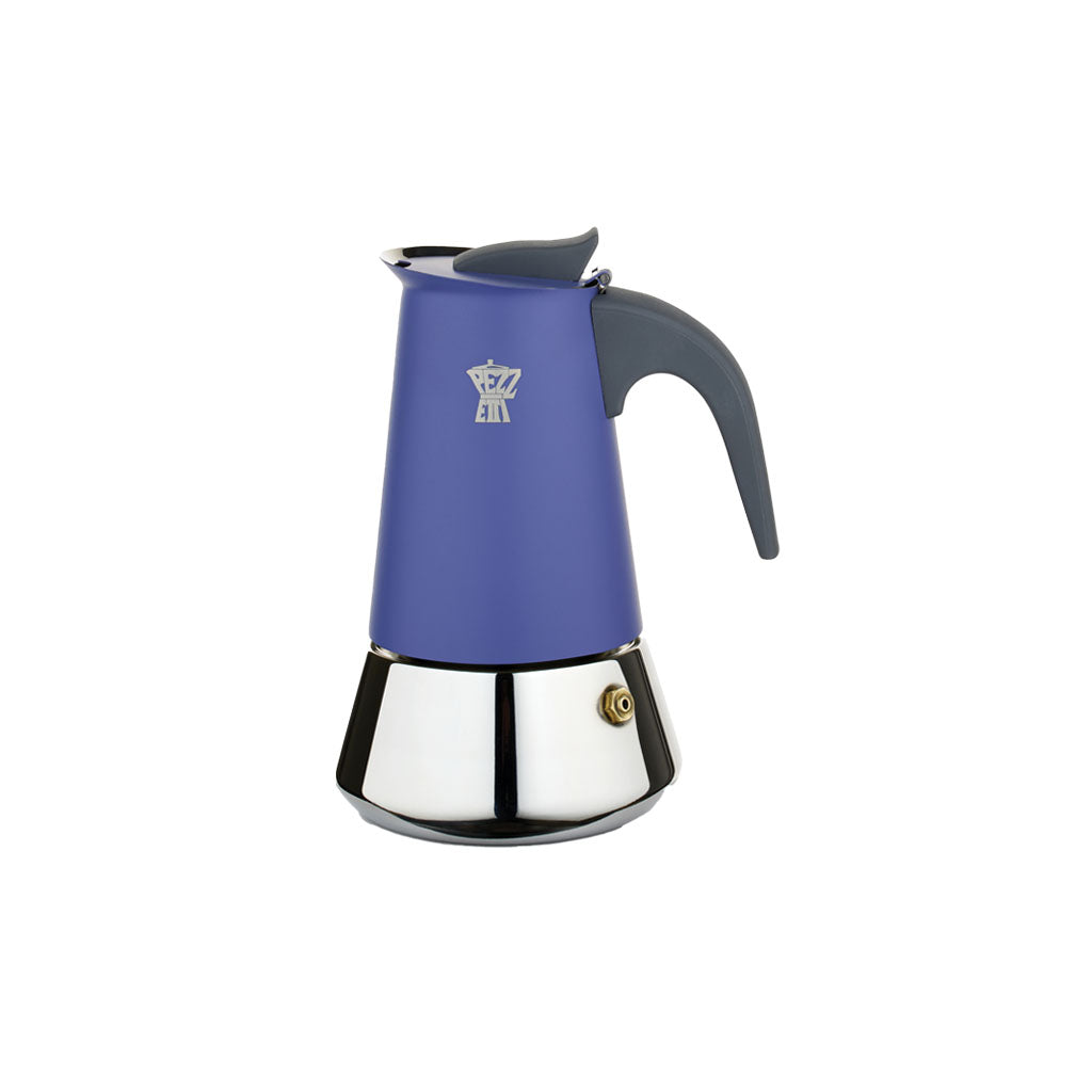 Pezzetti SteelExpress 4 Cup Moka Pot Indigo Burst