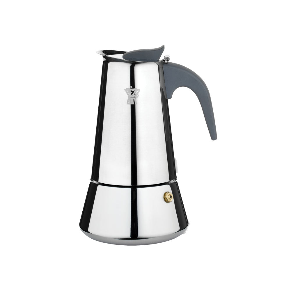 Pezzetti SteelExpress 6 Cup Moka Pot Stainless Steel