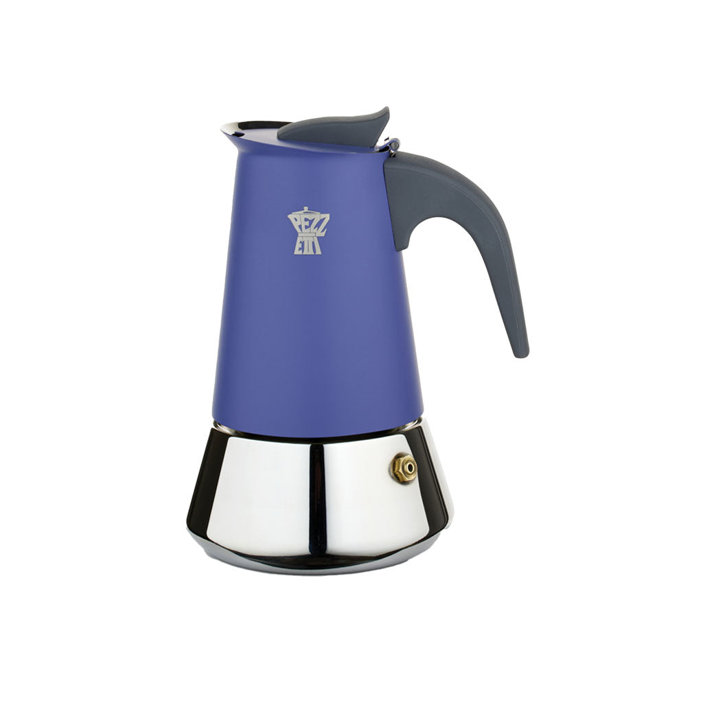 Pezzetti SteelExpress 6 Cup Moka Pot Indigo Burst