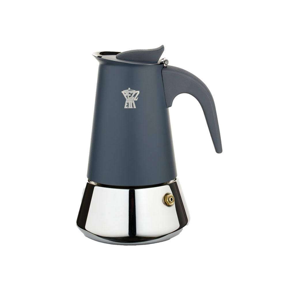 Pezzetti SteelExpress 6 Cup Moka Pot Shooting Ash