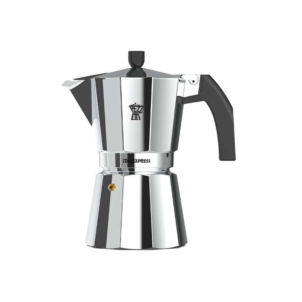 Pezzetti ItalExpress 6 Cup Moka Pot Classic Aluminium Silver