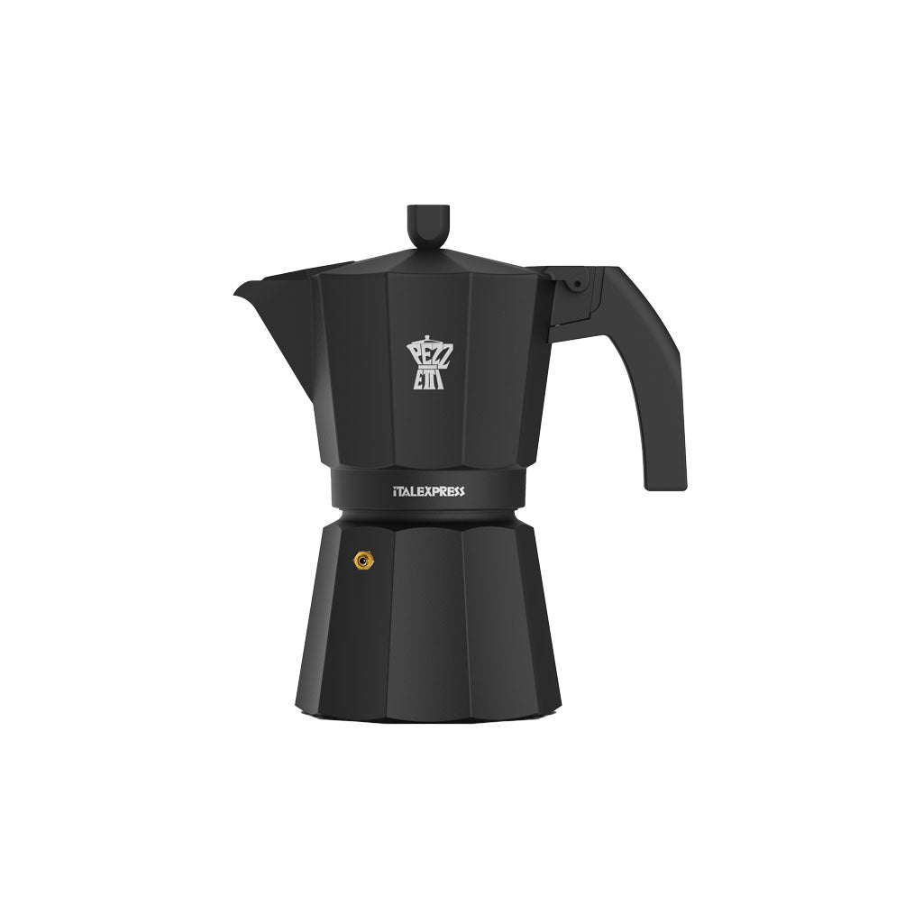 Pezzetti ItalExpress 3 Cup Coal Black Moka Pot