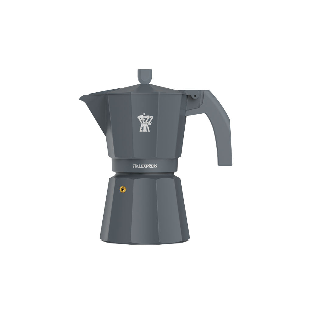 Pezzetti ItalExpress 3 Cup Shooting Ash Grey Moka Pot