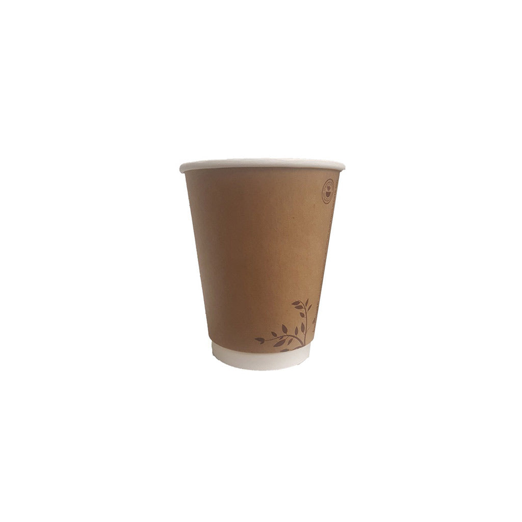 8oz Chestnut Brown Compostable Cups