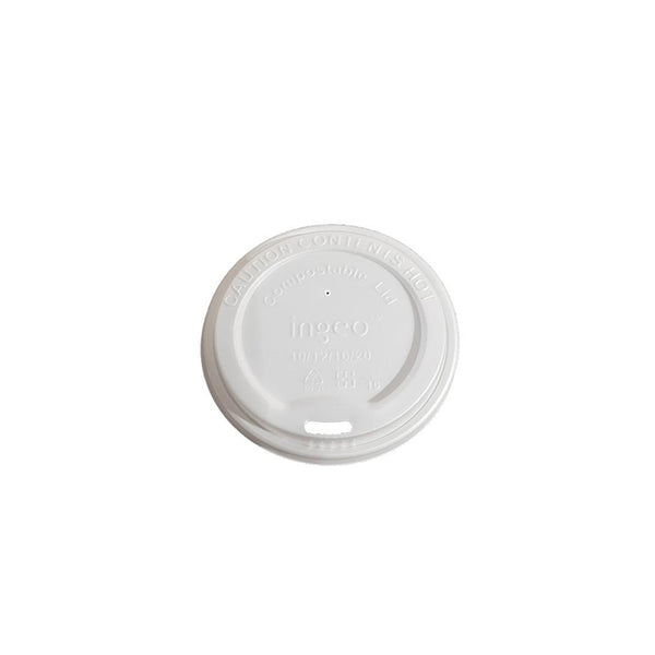 8oz Compostable Lids 80mm for Coffee Cups