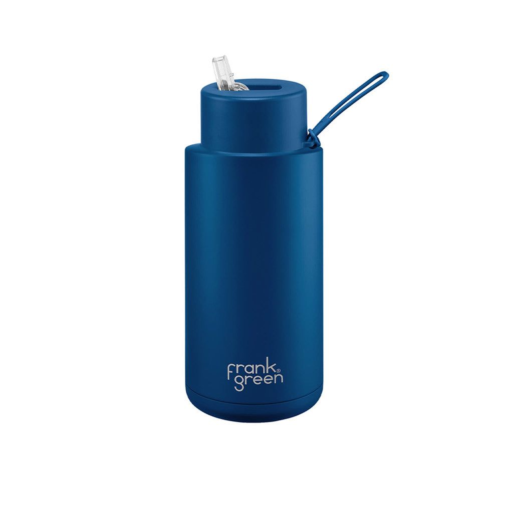 Frank Green 1 Litre Ceramic Reusable Bottle Deep Ocean