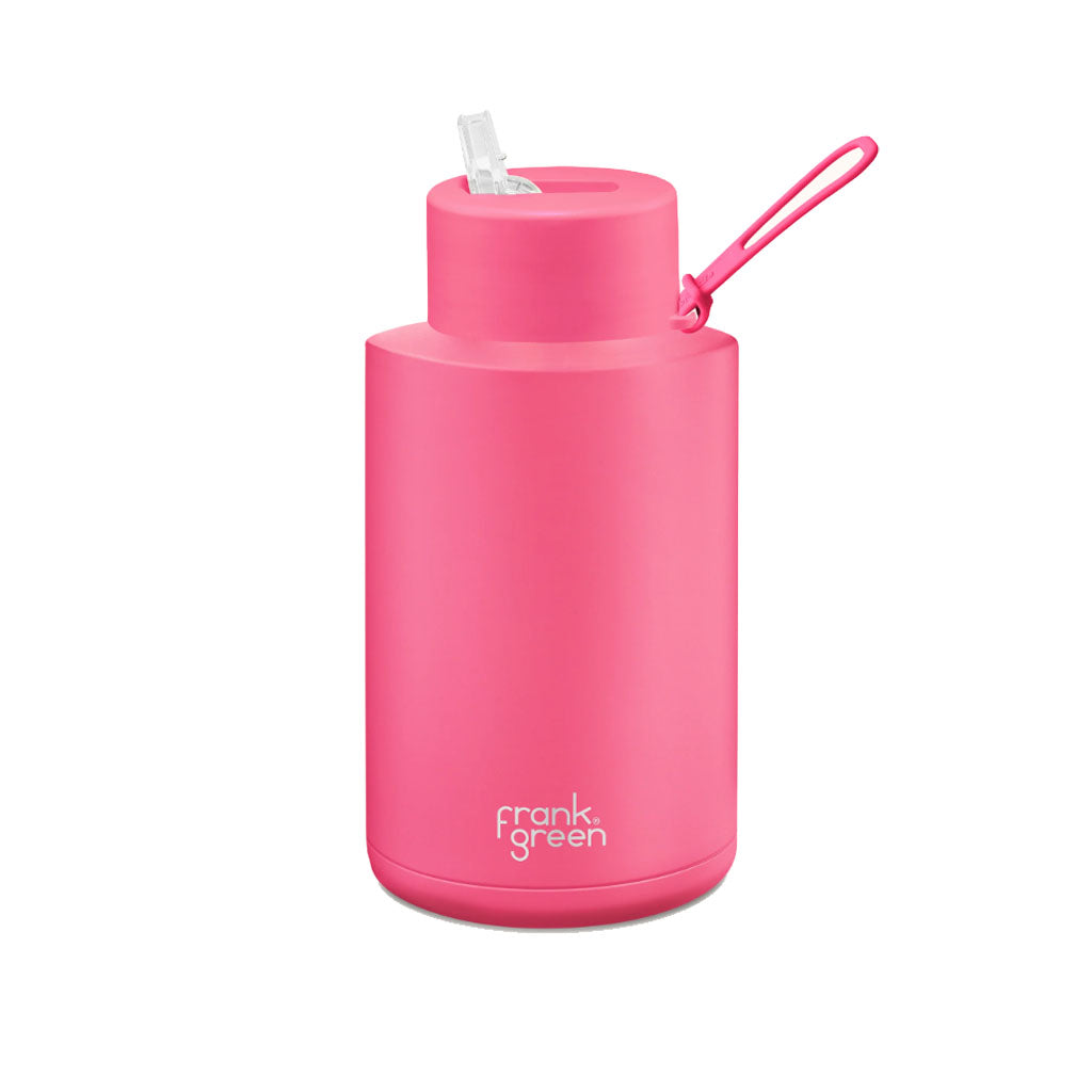 frank green Ceramic Bottle 2,000ml-68oz Neon Pink