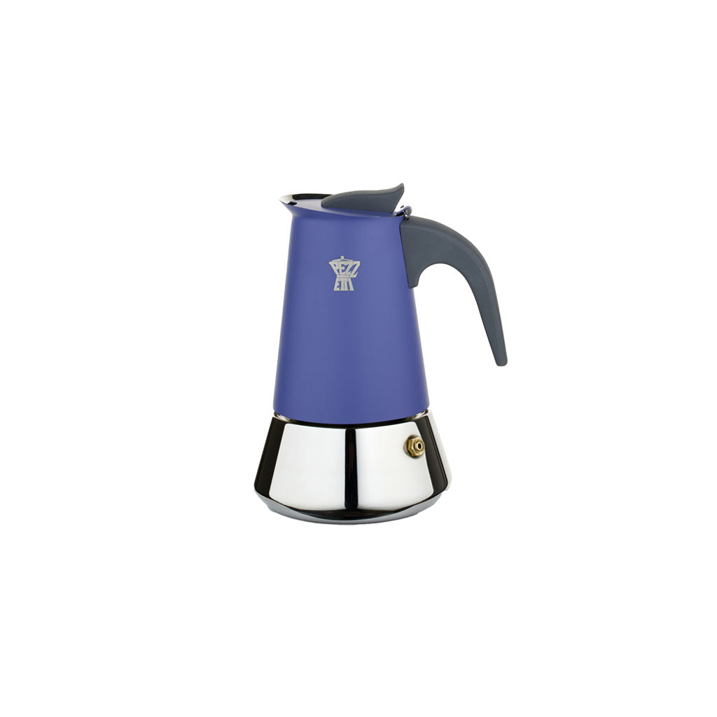 Pezzetti SteelExpress 2 Cup Moka Pot Indigo Burst