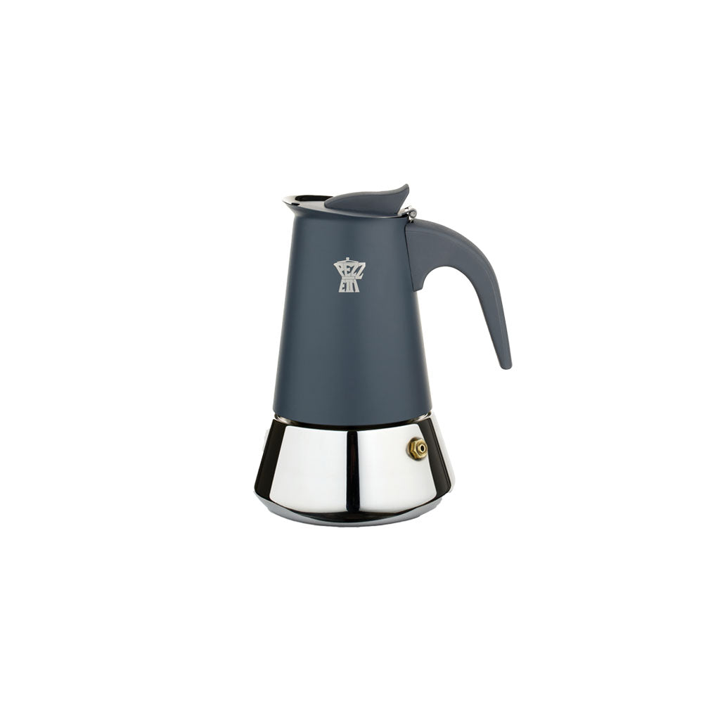 Pezzetti SteelExpress 2 Cup Moka Pot Shooting Ash Grey