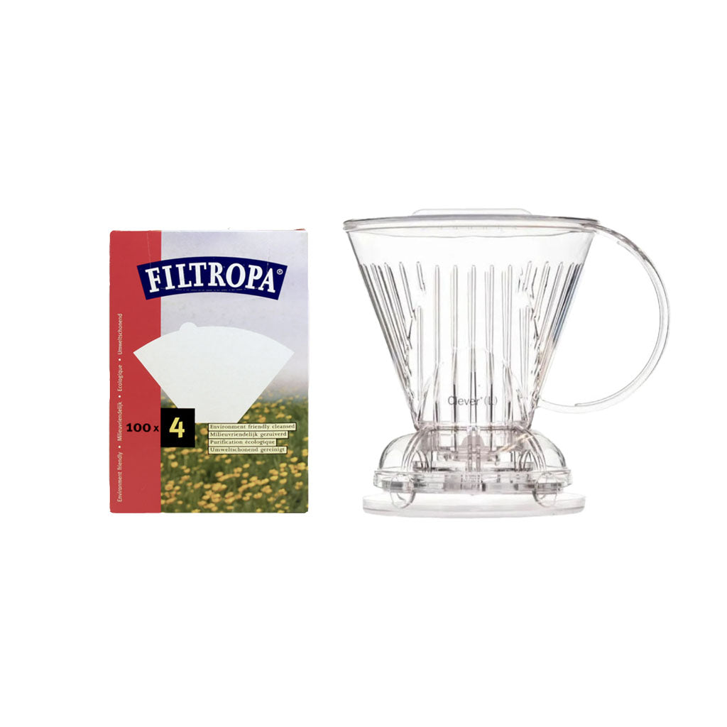 Clever Dripper & Filtropa Coffee Filter Papers Bundle