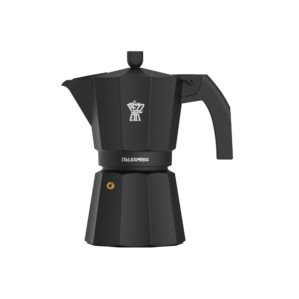 Pezzetti ItalExpress 6 Cup Moka Pot Black