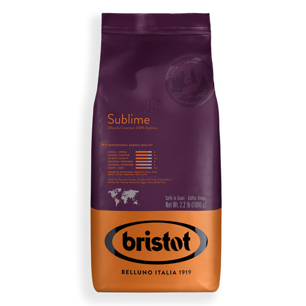 Bristot Sublime 100% Arabica Blend Coffee Beans Italian coffee roasted in Northern Itlay