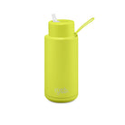 Frank Green 1 Litre Ceramic Reusable Bottle Neon Yellow