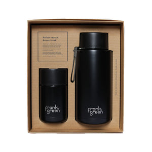 Frank Green Midnight My Eco Gift Box Reusable Bottle and Cup