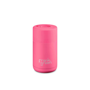 Frank Green 295ml Ceramic Reusable Cup Neon Pink