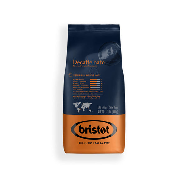 Bristot Decaffeinated Coffee Beans 500g
